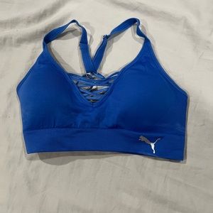 Puma workout sports bra blue
